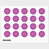 Rond Sticker Mandala (Feuille)