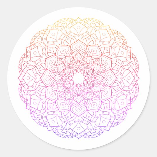 Rond Sticker Mandala (Devant)
