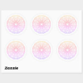 Rond Sticker Mandala (Feuille)