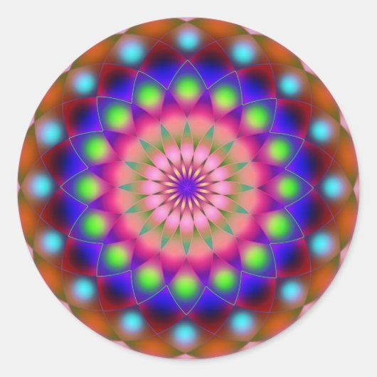 Rond Sticker Mandala (Devant)