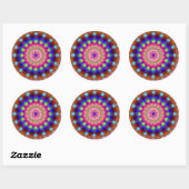 Rond Sticker Mandala (Feuille)
