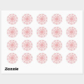 Rond Sticker Mandala 2 (Feuille)