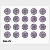 Rond Sticker Mandala 3415 (Feuille)