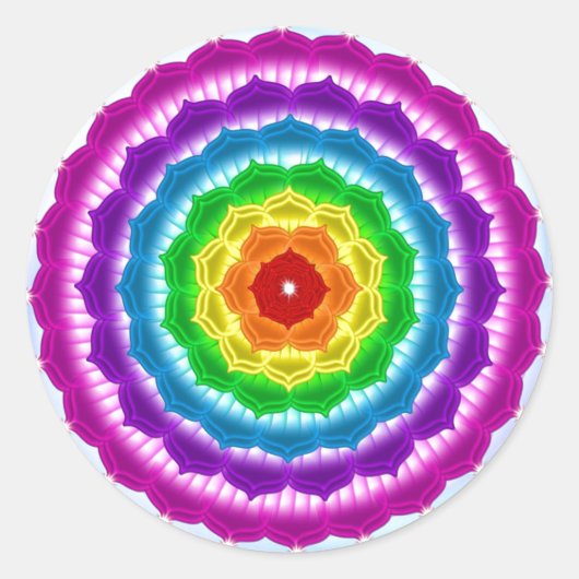 Rond Sticker mandala Chakra (Devant)