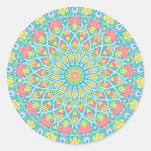 Rond Sticker Mandala de guérison (Devant)