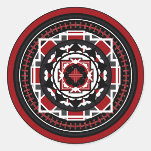 Rond Sticker Mandala Division