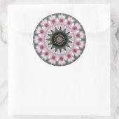 Rond Sticker Mandala Doux Rose (Sac)