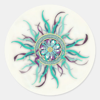 Rond Sticker Mandala Ribbon Dharma