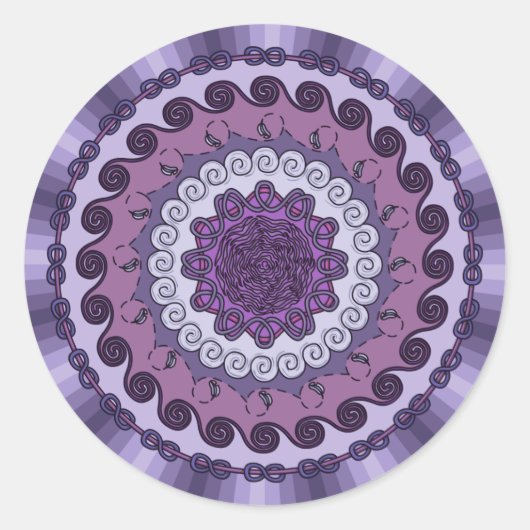 Rond Sticker Mandala Vent (Devant)