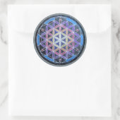 Rond Sticker Mandela Fleur de Vie (Sac)