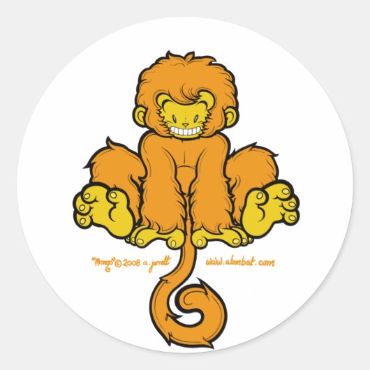 Rond Sticker Manic Mongo 1 (Devant)