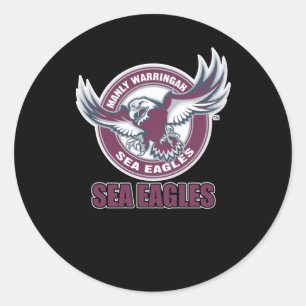 Rond Sticker Manly Sea Eagles