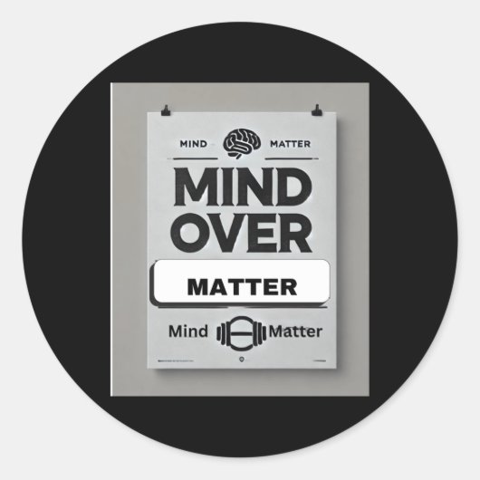 Rond Sticker Mantras Motivationnel (Devant)