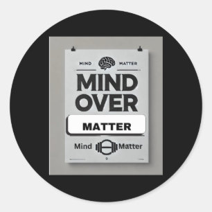 Rond Sticker Mantras Motivationnel