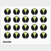 Rond Sticker Margarita (Feuille)