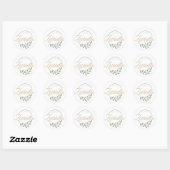 Rond Sticker mariage (Feuille)
