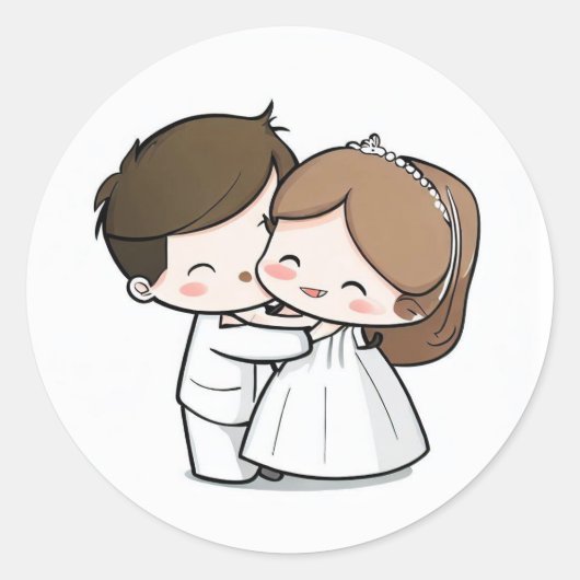 Rond Sticker mariage (Devant)