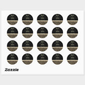 Rond Sticker mariage (Feuille)