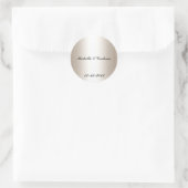 Rond Sticker mariage argent (Sac)