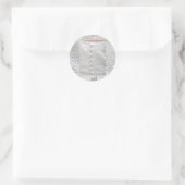 Rond Sticker Mariage blanc - Personnalisable (Sac)