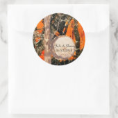 Rond Sticker Mariage Camouflage (Sac)