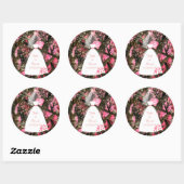 Rond Sticker Mariage Camouflage (Feuille)