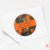 Rond Sticker Mariage Camouflage (Enveloppe)