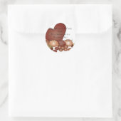 Rond Sticker mariage Candy (Sac)