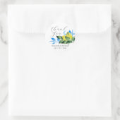 Rond Sticker mariage citrons (Sac)