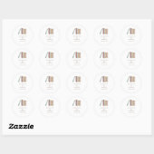 Rond Sticker Mariage Classic Round Books (Feuille)