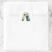 Rond Sticker mariage Couple (Sac)
