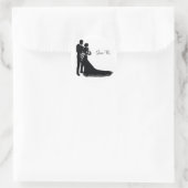 Rond Sticker mariage Couple (Sac)