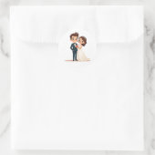 Rond Sticker Mariage Couples (Sac)