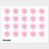 Rond Sticker Mariage Crystal (rose) (Feuille)
