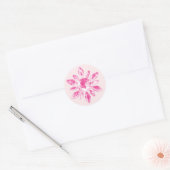 Rond Sticker Mariage Crystal (rose) (Enveloppe)