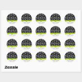 Rond Sticker Mariage de chaux (Feuille)