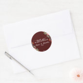 Rond Sticker Mariage de l'écriture (Enveloppe)