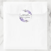 Rond Sticker Mariage de l'écriture (Sac)