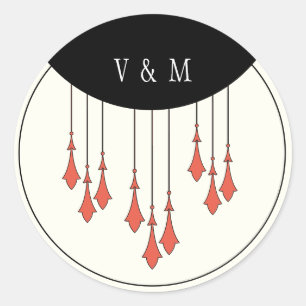 Rond Sticker Mariage de minuit
