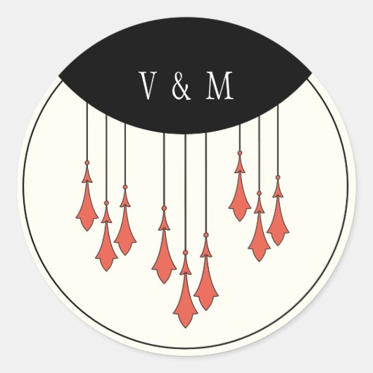 Rond Sticker Mariage de minuit (Devant)