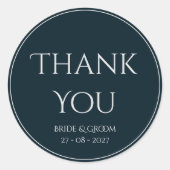 Rond Sticker Mariage de minuit (Devant)