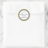 Rond Sticker Mariage de Parties scintillant de Monogram (Sac)