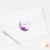 Rond Sticker Mariage de phoque fleuri (Enveloppe)