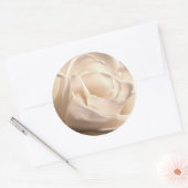 Rond Sticker Mariage d'enveloppe Rose blanche (Enveloppe)