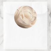 Rond Sticker Mariage d'enveloppe Rose blanche (Sac)