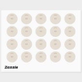 Rond Sticker Mariage d'enveloppe SOPHIA Modern Desert B (Feuille)