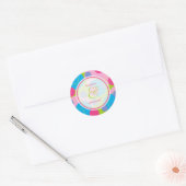 Rond Sticker Mariage d'été Bubblegum Bubbly Mod Dots (Enveloppe)