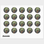 Rond Sticker Mariage Eco Tree (Feuille)