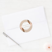 Rond Sticker Mariage en aquarelle plume (Enveloppe)