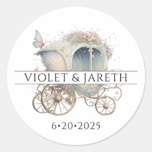 Rond Sticker Mariage enchâssé